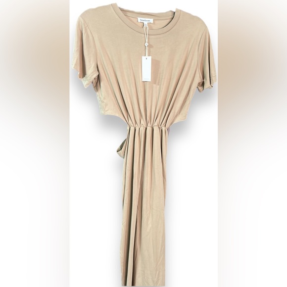 NEW with tags Heartloom Bosca Cutout Slid Midi Dress Tan Taupe SOLD OUT SIZE ๐ - Picture 8 of 11